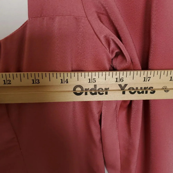 The Labera Cocktail Dress Womens Size Small Rose Gold Long Sleeve Party Summer - Picture 14 of 16